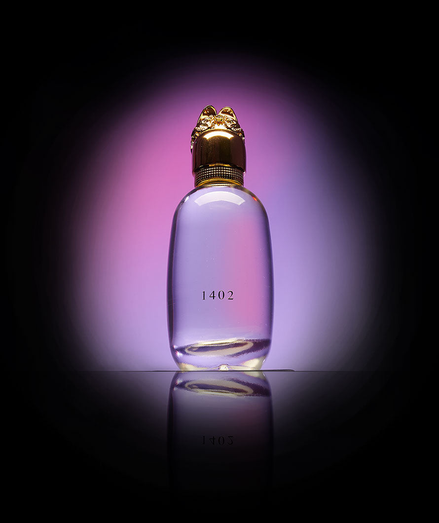 Abbasid Empire 1402 unisex perfume bottle with incense, floral, and amber notes.