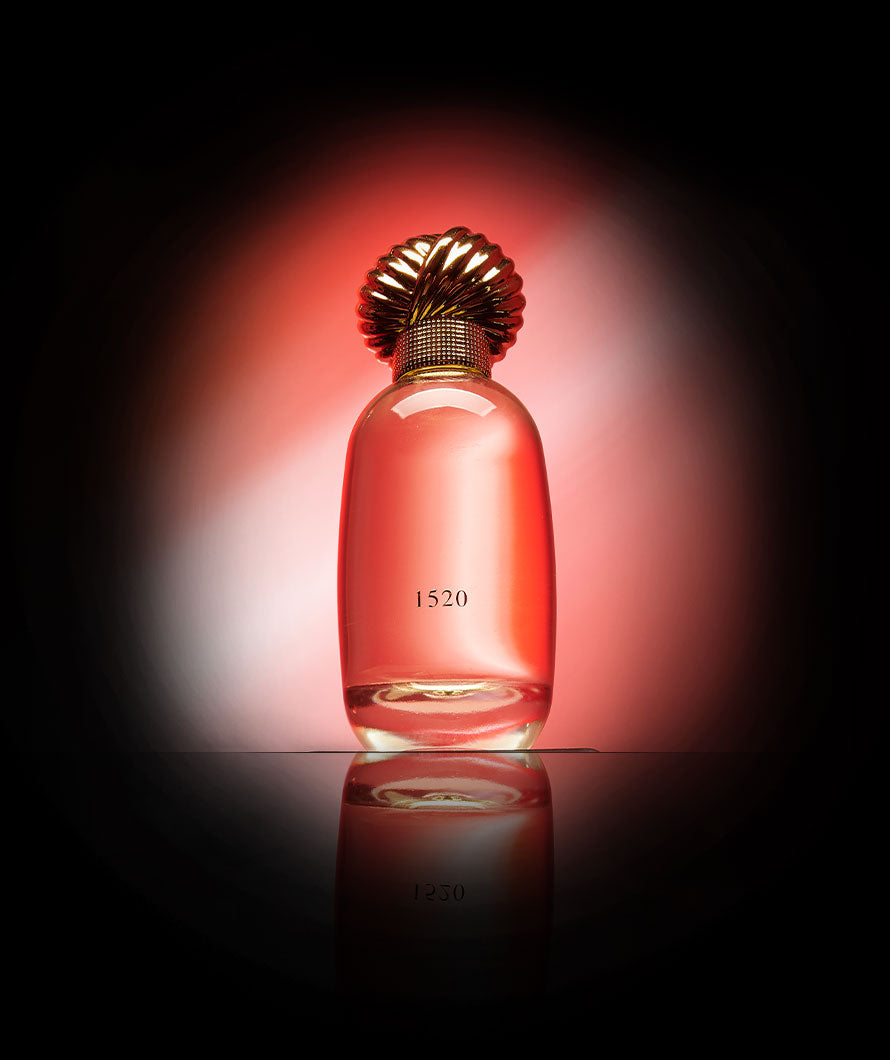 Ottoman Empire 1520 unisex perfume bottle with notes of oud, musk, amber, and rose .