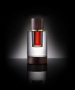 Close-up of Imperial Sinensis Dehn Al Oud bottle  a woody, deep, balsamic oud oil symbolizing strength, heritage, and the legendary spirit of ancient China.